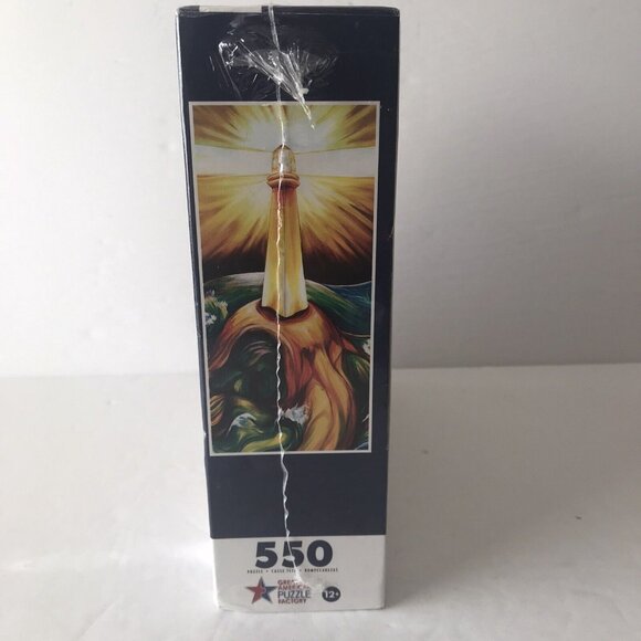 NEW Vibrant Vistas Lighthouse Guiding Light Puzzle 550 Pieces Great American - Picture 2 of 4